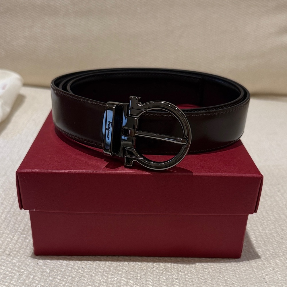 Salvatore Ferragamo Gancini Reversible Belt Men’s